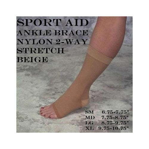 Scott Specialties Nylon Two Way Stretch Ankle Brace, X large, 1 Ea